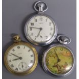 Smiths Ranger pocket watch along with 2 other Smiths pocket watches