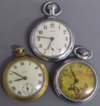 Smiths Ranger pocket watch along with 2 other Smiths pocket watches