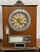 Penny in the slot Clock game by Bryans 1930. Spin the hands & get money back if the hands land on
