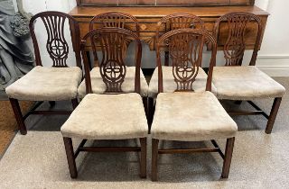 Set of 6 Georgian dining chairs, with some repairs