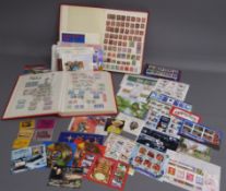 Large collection of UK stamps - mostly unfranked and unstuck - includes first definitive issues,