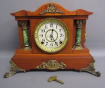 Seth Thomas Model 295 - manufactured in the United States of America mantel clock with lion head