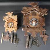 2 cuckoo clocks - medium & small