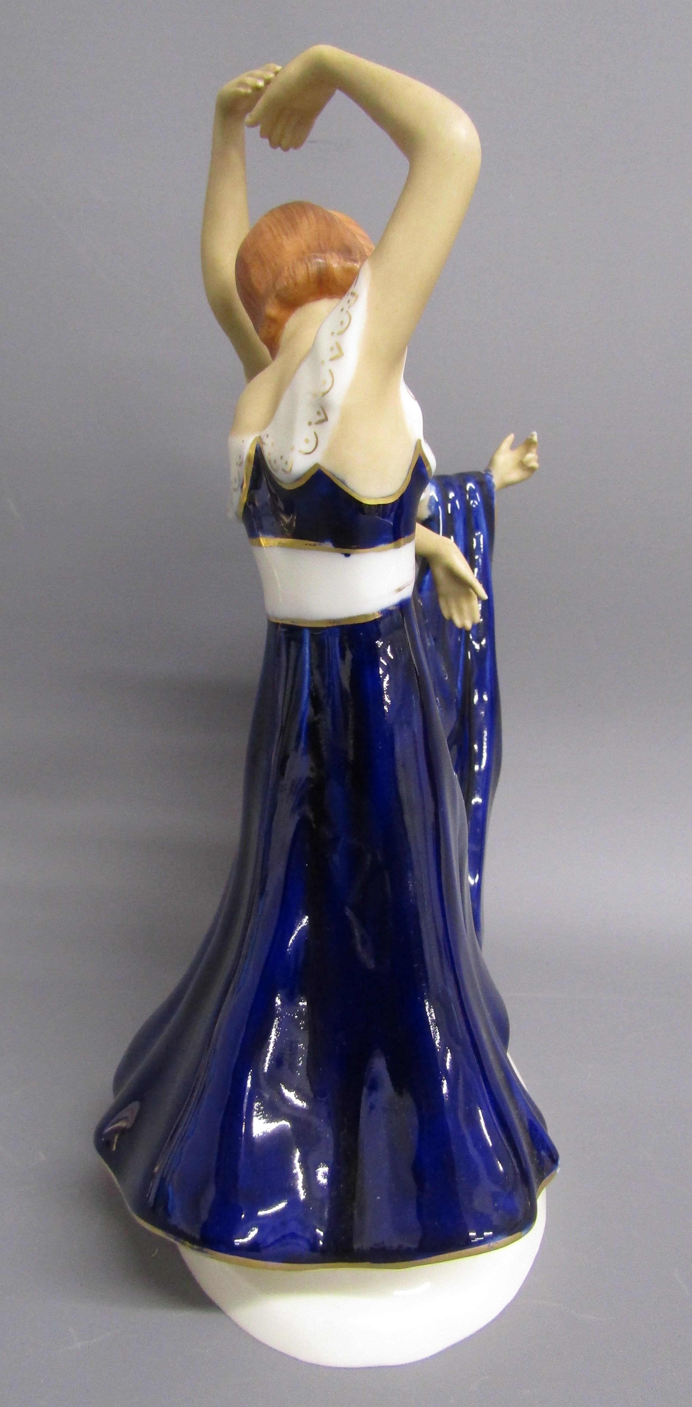 Possibly Royal Dux Elly Strobach Konig dancing sisters figurine (missing fingers to one figure) - Image 4 of 8