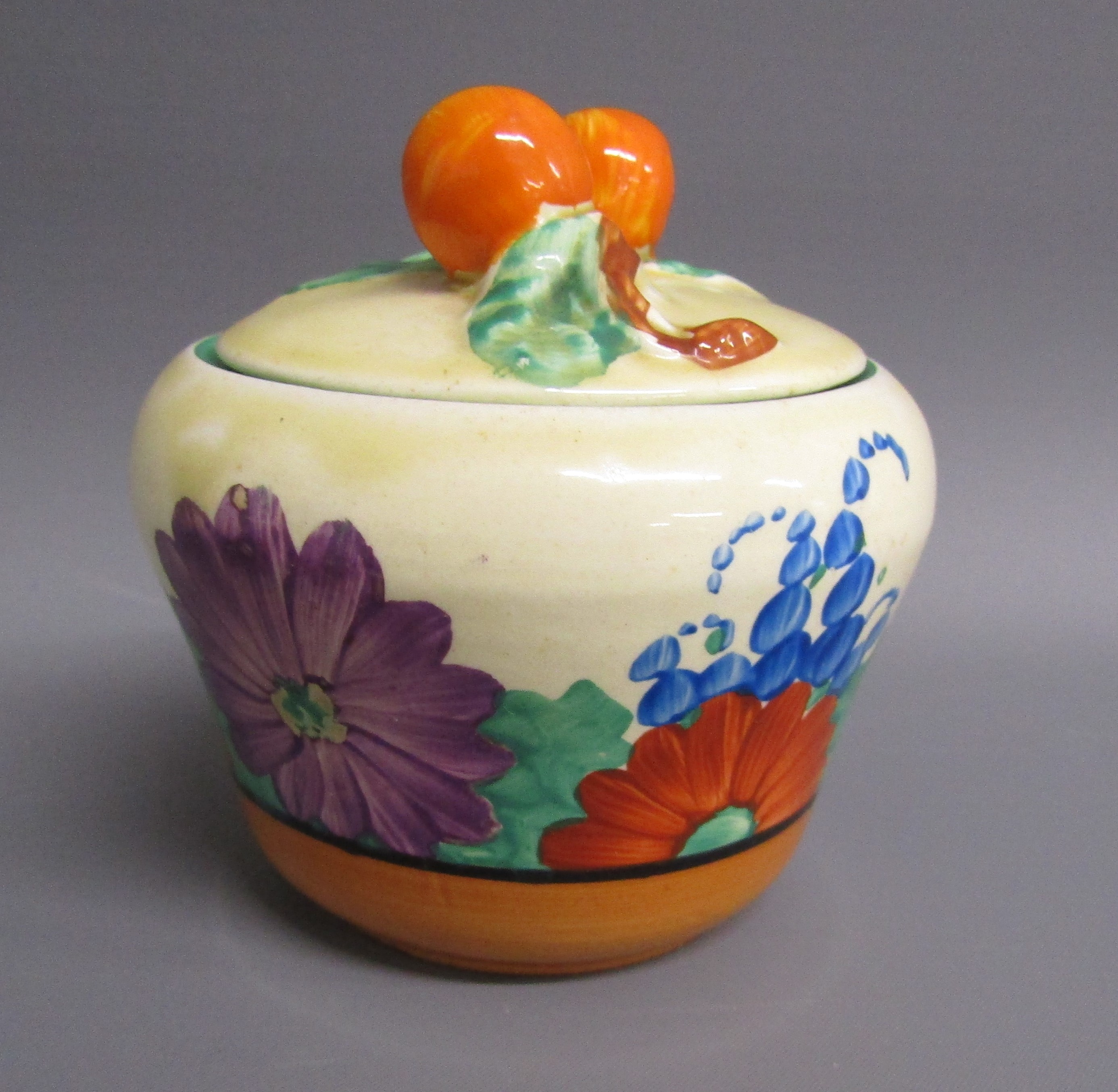 Bizarre by Clarice Cliff 'Gay Day' jam pot - approx. 8cm - Image 2 of 5