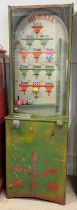 Circa 1930's Hi Ball penny in the slot point scoring arcade game in a wooden case