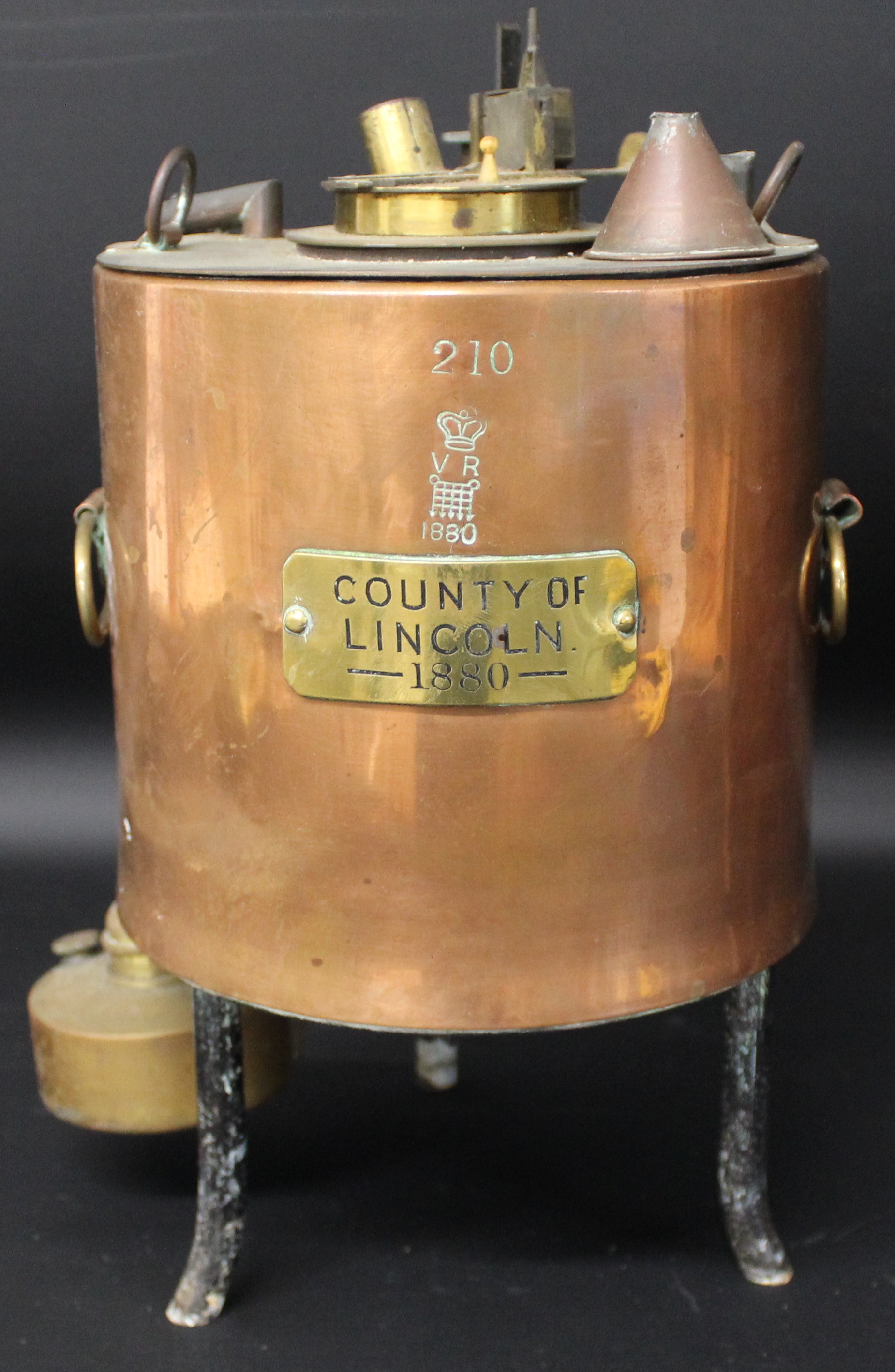 Victorian cased copper scientific instrument by Nicholl & Fowler:- Abel-Pensky's Flash Point - Image 4 of 4