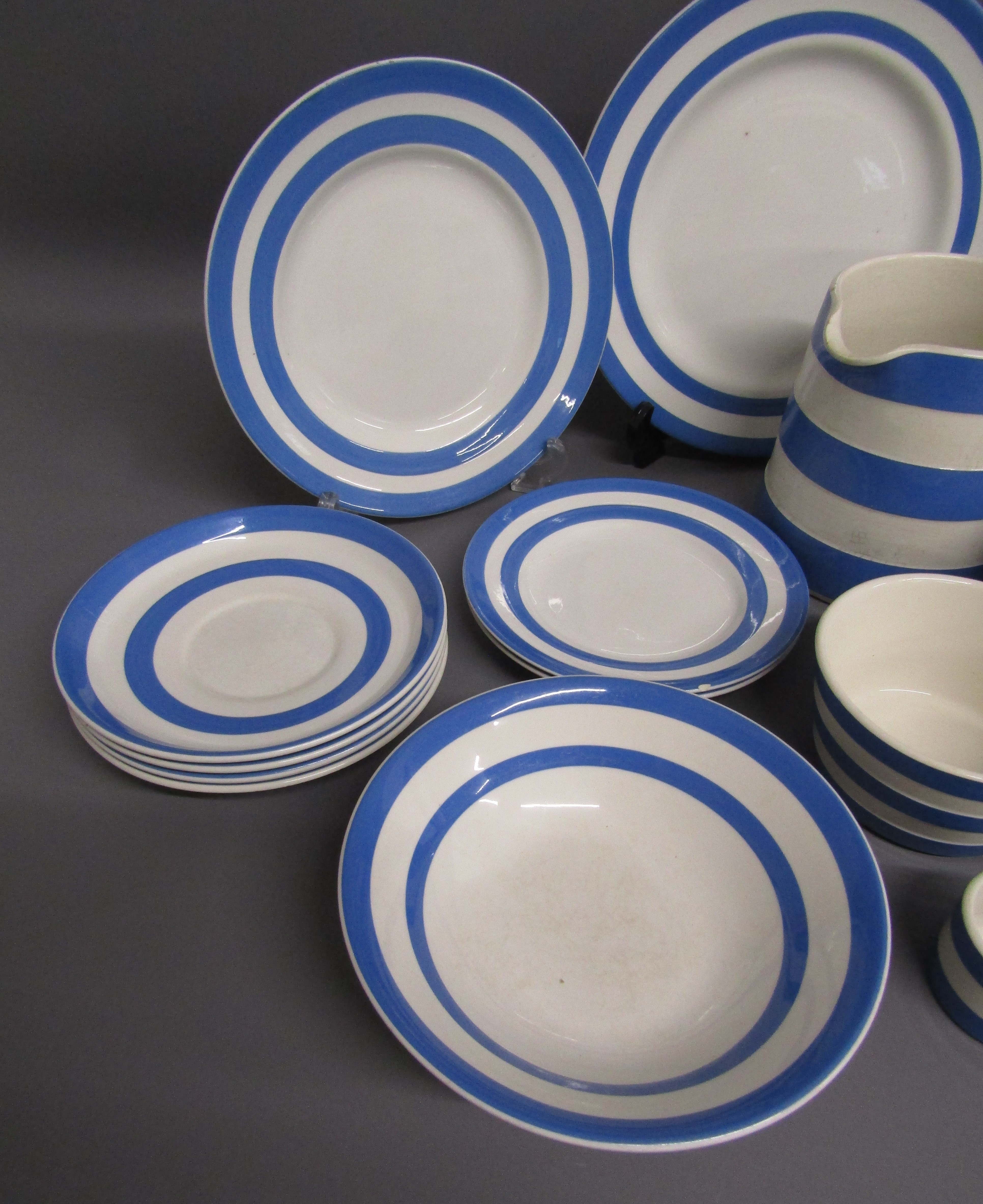 Collection of T G Green Cornish ware (varying dates) includes 4 saucers, bowl, marmalade pot with - Image 3 of 13