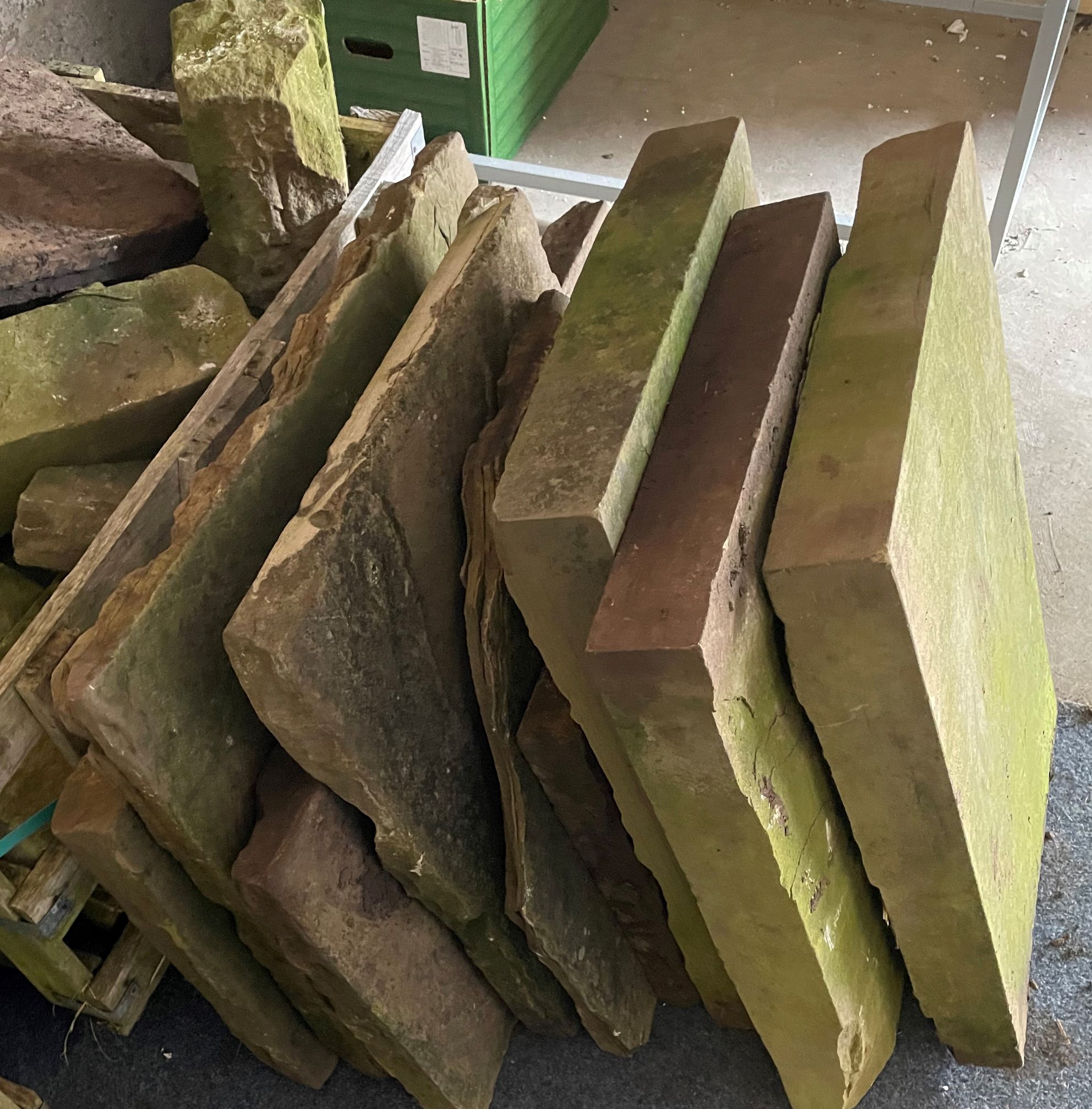 Large quantity of York stone slabs, coping stones etc - Image 2 of 4