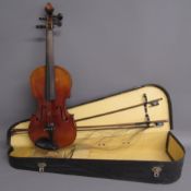 Violin bearing internal label "Antonius Stradivarius Cremona, faciebat anno 1766", one piece back,