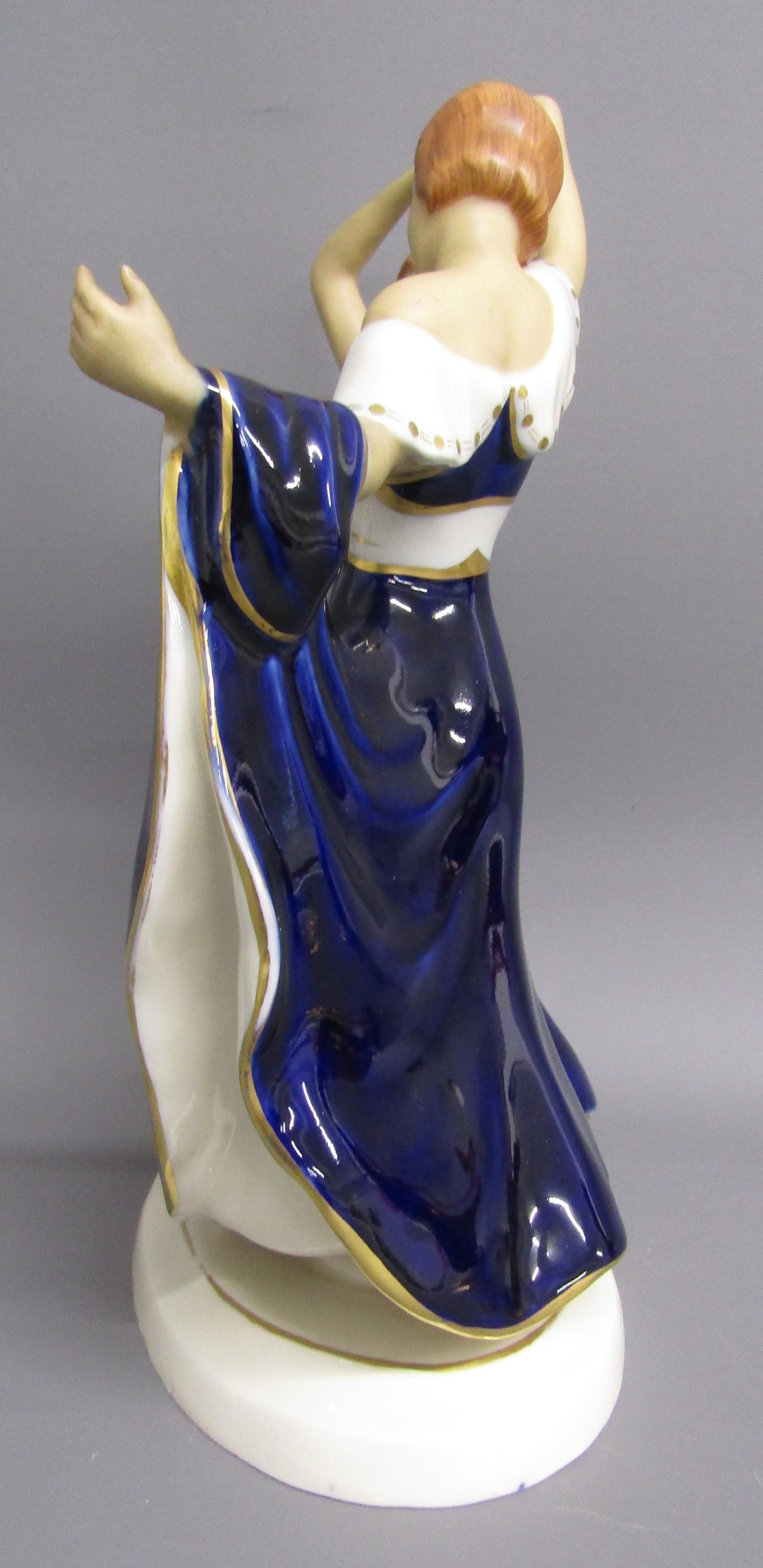 Possibly Royal Dux Elly Strobach Konig dancing sisters figurine (missing fingers to one figure) - Image 2 of 8