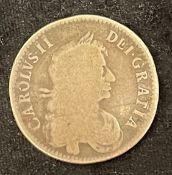 Charles II half crown coin 1671