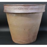 Large 19th century terracotta "Margarine" pot 32cm H 36cm D