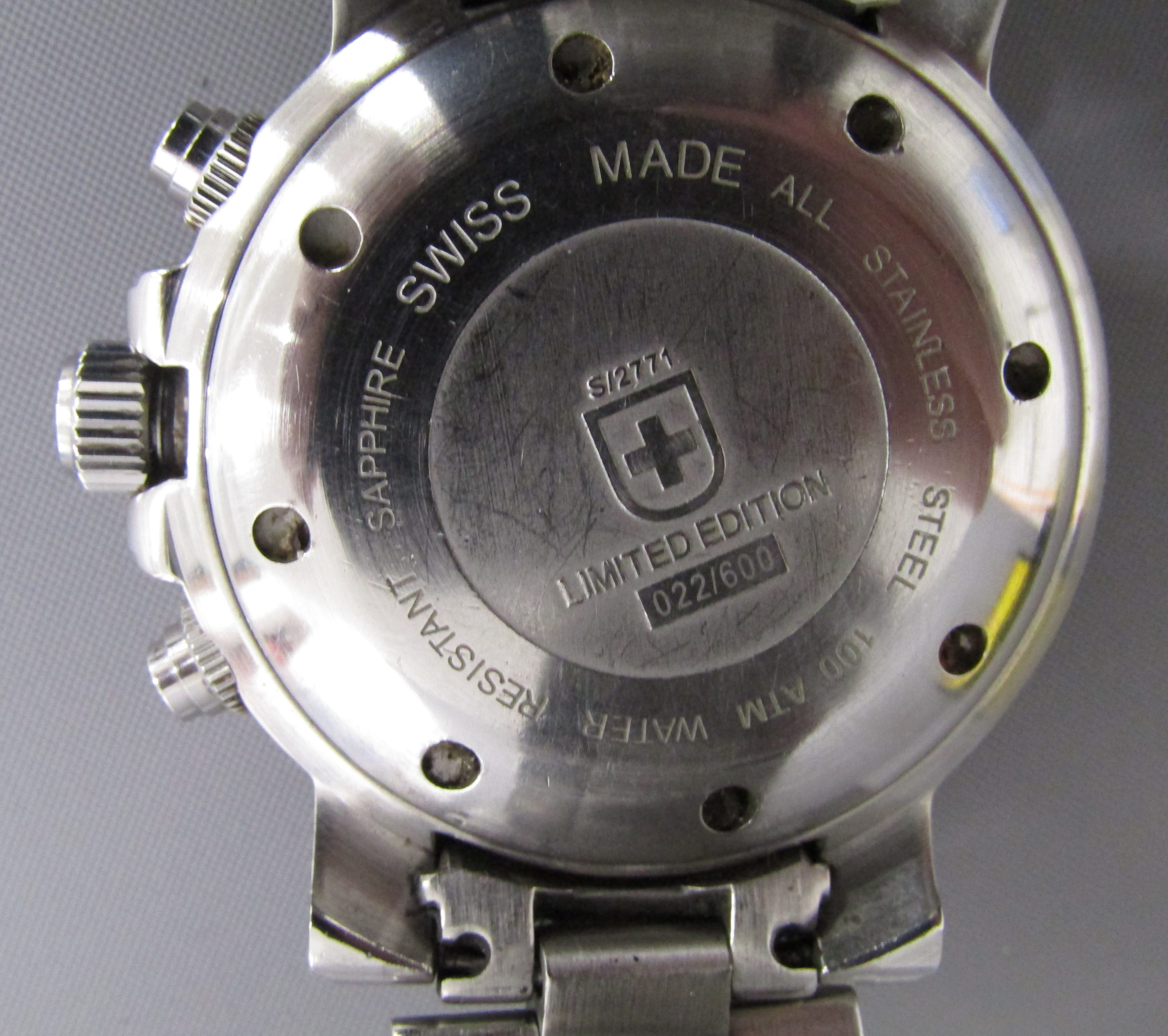 Swiss Military S/2771 limited edition wristwatch - damage to crystal - Image 8 of 8