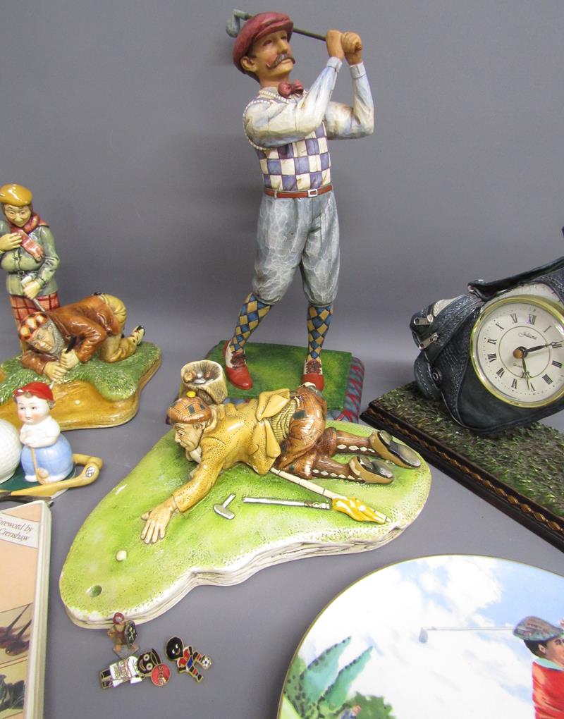 Golfing figures includes Naturecraft, Heartwood Creek, Juliana golf bag clock, David Fisher design - Image 3 of 4