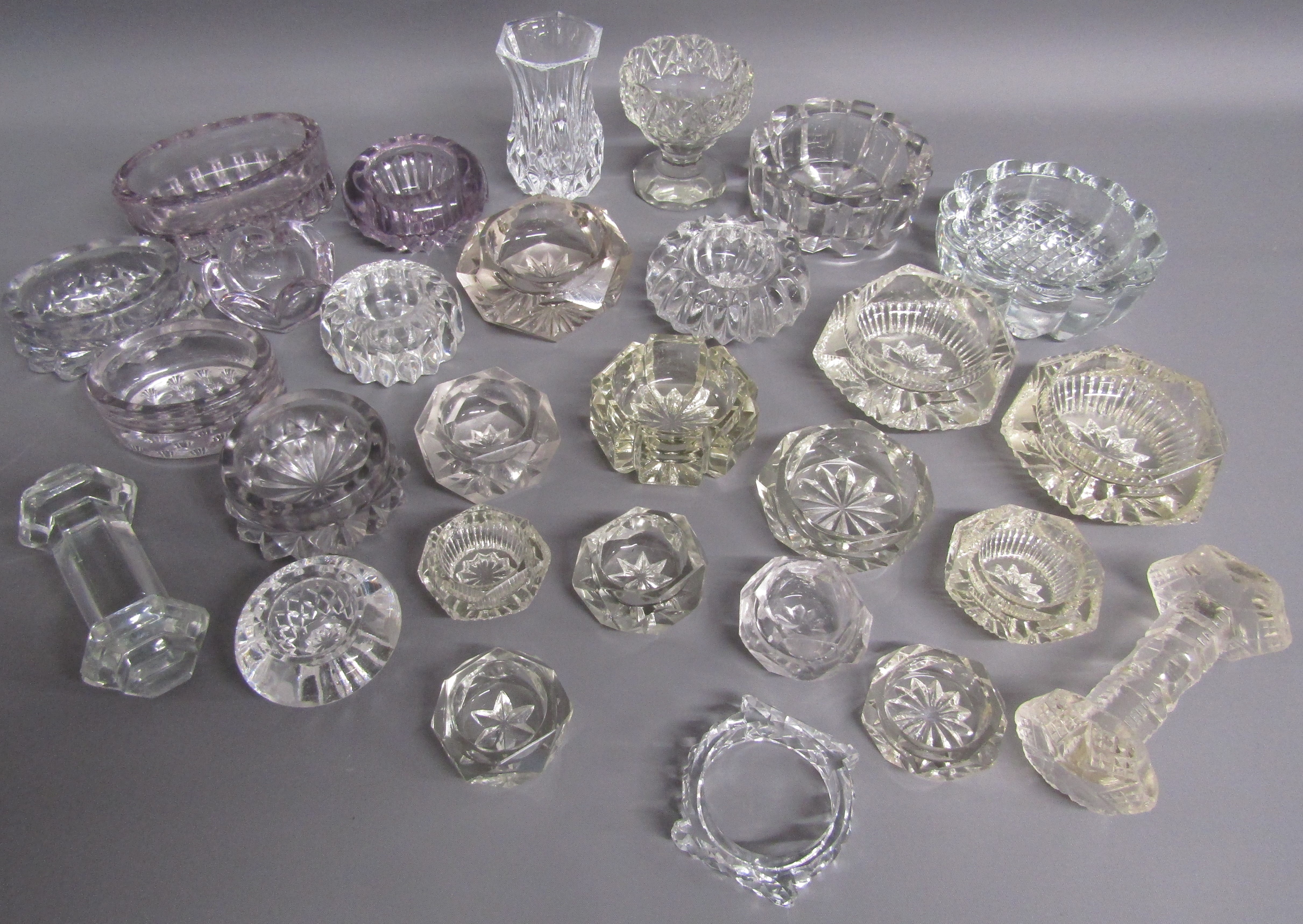 Collection of Victorian glassware