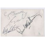 The Beatles autographs -  a set of signatures by John Lennon, Paul McCartney, George Harrison &