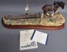 Border Fine Arts 'Logging' limited edition 692/1750 - with box