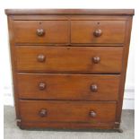 Victorian mahogany chest of drawers - approx. L 98.5cm x D 45cm x H 108cm