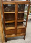 Display cabinet on legs ht 144cm W 76cm