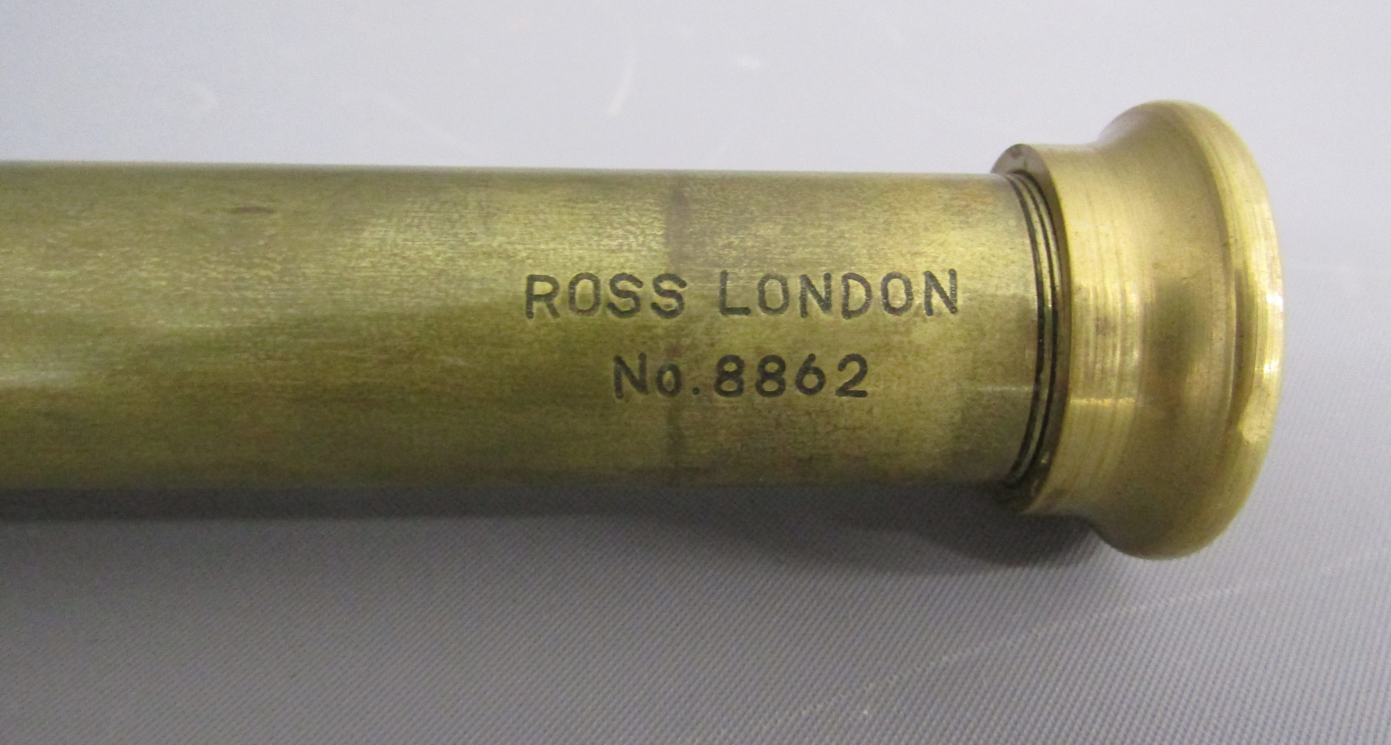 Ross London No 8862 brass telescope - Image 3 of 6