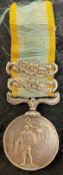 Victoria Crimea medal with Inkermann & Alma clasps awarded to Corporal J Rowan 1799 9 Battalion LTC