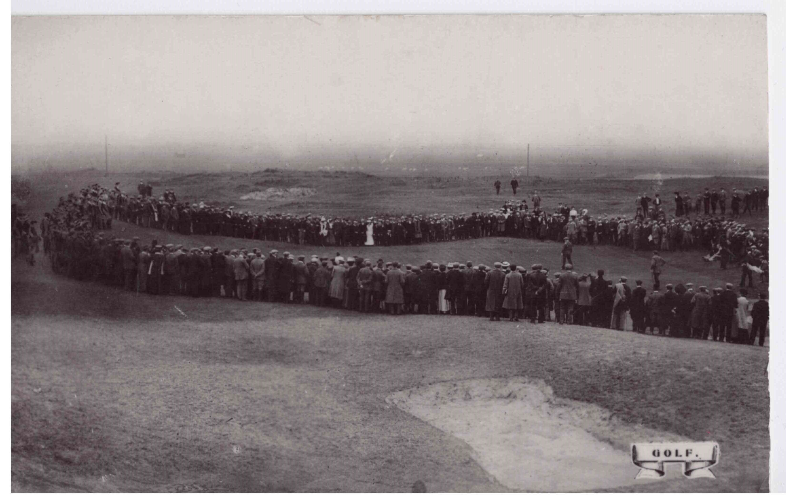 Album of approximately 59 golf related postcards including Old Tom bunkered (Thomas Morris) - - Image 10 of 16