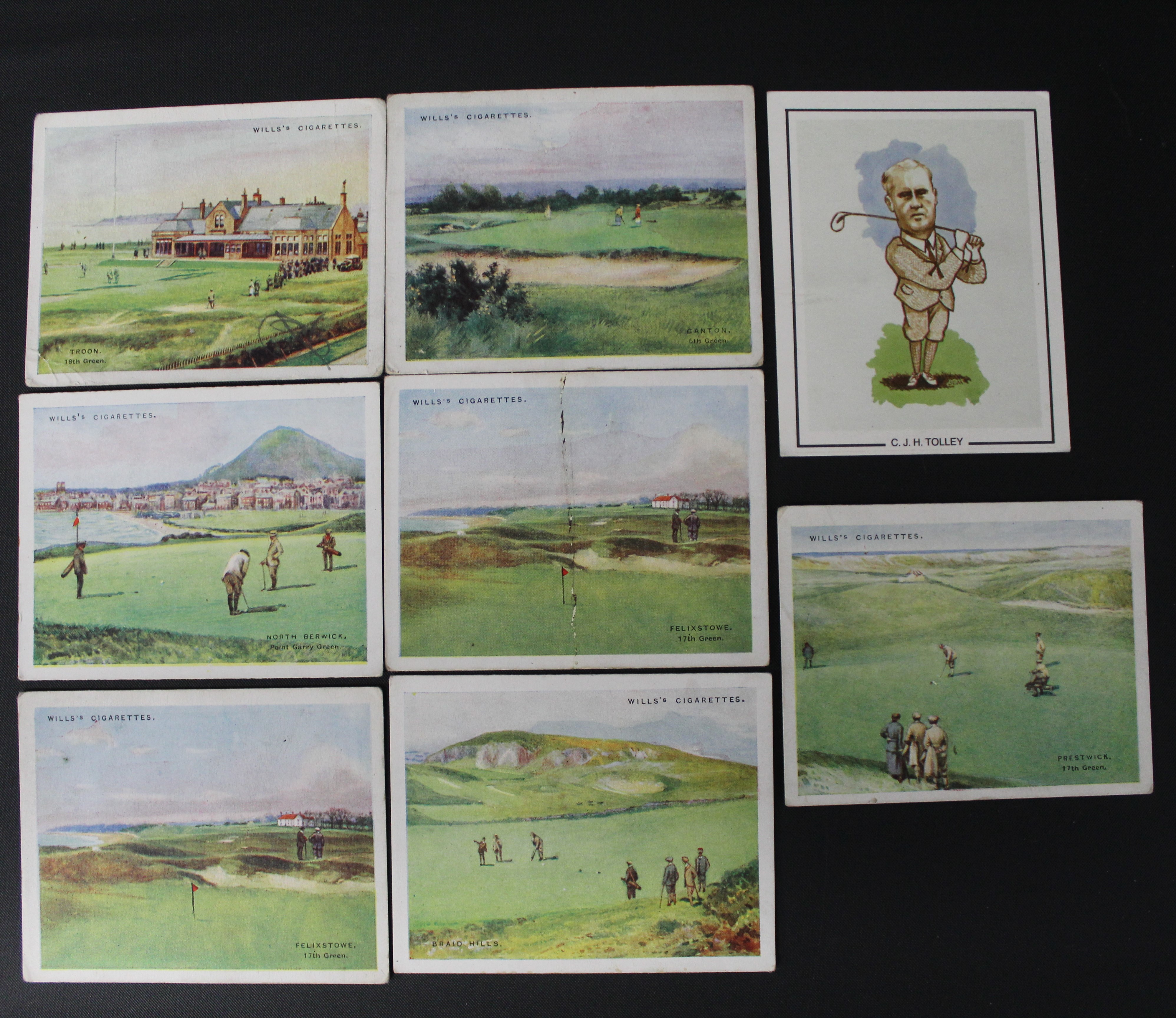 Album of approximately 59 golf related postcards including Old Tom bunkered (Thomas Morris) - - Image 2 of 16