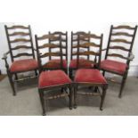 2 carvers and 4 dining chairs