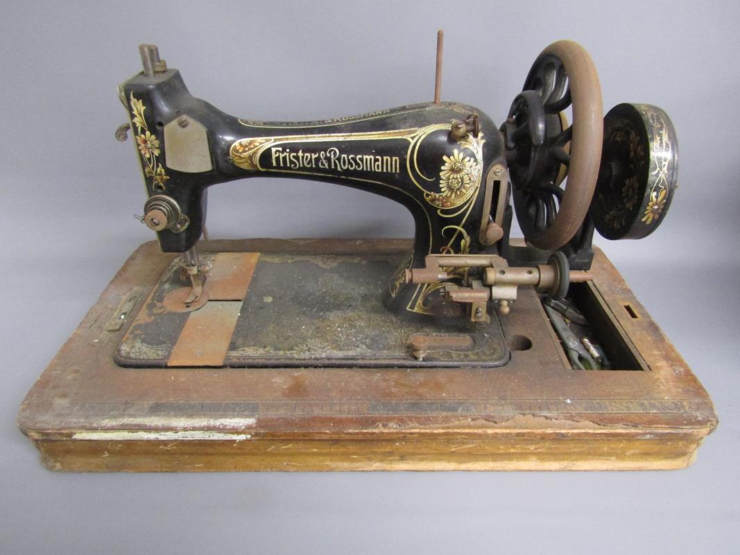 Brother LW-20 daisy wheel typewriter and Frister & Rossman hand crank sewing machine - Image 3 of 4