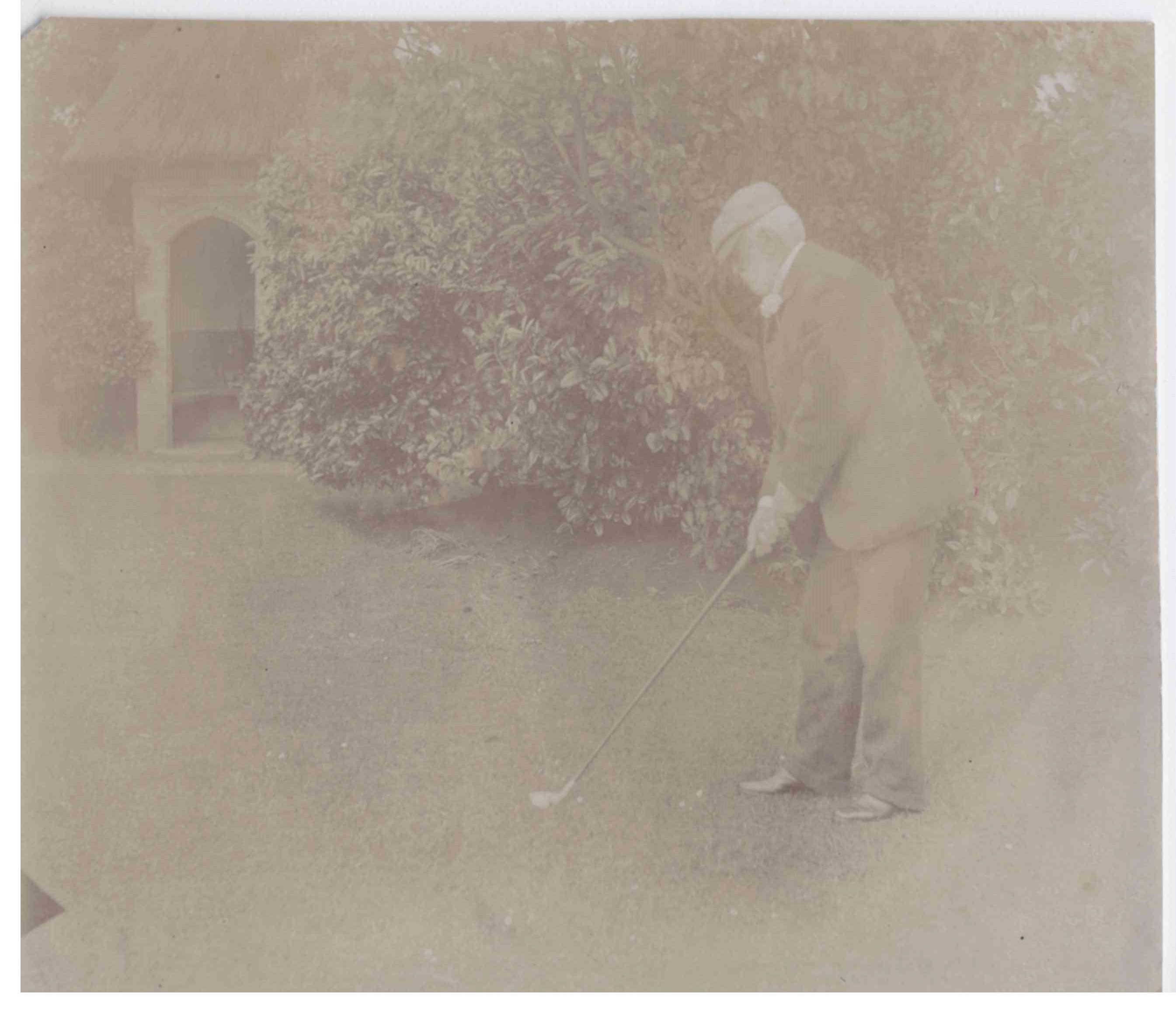 Album of approximately 59 golf related postcards including Old Tom bunkered (Thomas Morris) - - Image 14 of 16
