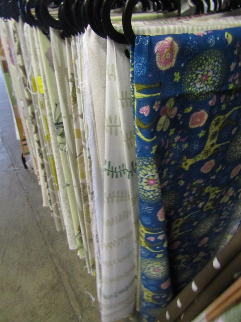 Rail of mainly patterned fabrics mostly Prestigious Textiles, Ashley Wild and some Clarke & Clarke - - Image 3 of 6