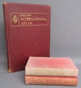 Philips' International Atlas and 2 volumes Public General Acts 1890 & 1892