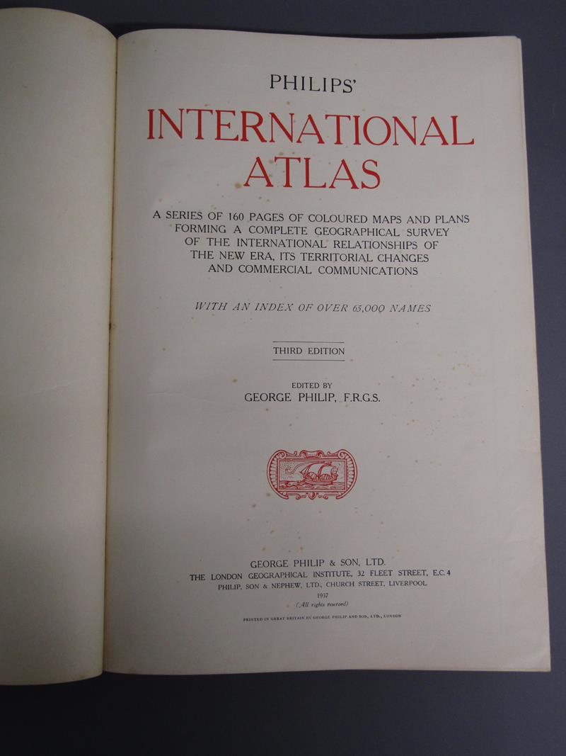 Philips' International Atlas and 2 volumes Public General Acts 1890 & 1892 - Image 3 of 7