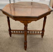 Victorian octagonal occasional table W 80cm Ht 70cm