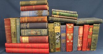 Two volumes of The Great War 1914 / 15 and selection of early 20th century novels with decorative