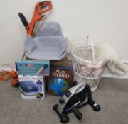 Mixed collection of items includes new chair massager, George Foreman grill and knife block also
