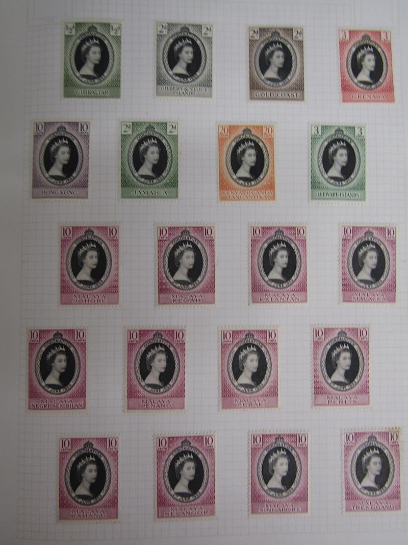 2 stamp albums containing the full Queen Elizabeth Commonwealth collection (unfranked), mixed of - Image 15 of 31