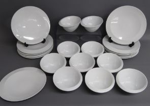 Guy Degrenne 'Smoos' tilted plane plates and bowls
