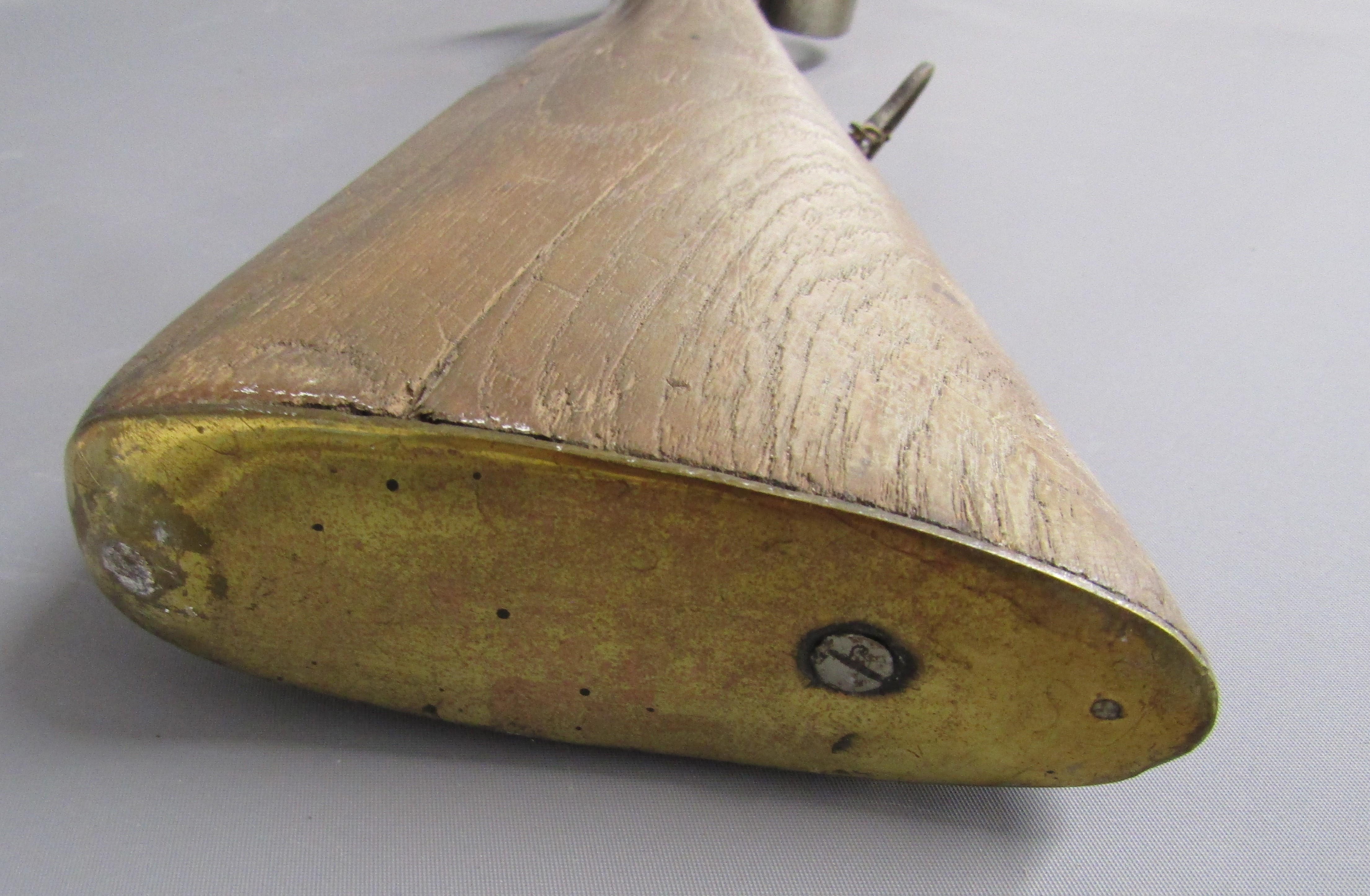 Percussion cap musket with brass plate to butt, stamped marks to trigger and muzzle - Image 13 of 14