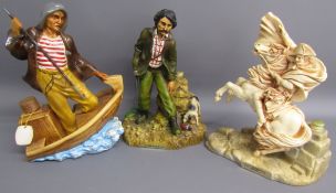 Teichenne figural brandy bottles - Napoleon and Shoot dog and man also Gran Reserve brandy '