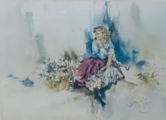 Large framed print "My Fair Lady", after Gordon King, 89cm x 73cm