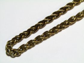 Tested as 9ct gold chain - clasp marked 375 - total weight 27.23g