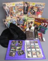 Harry Potter jigsaws, collector cards, stickers, tins, The Knight Bus, Scene It game, etc also a