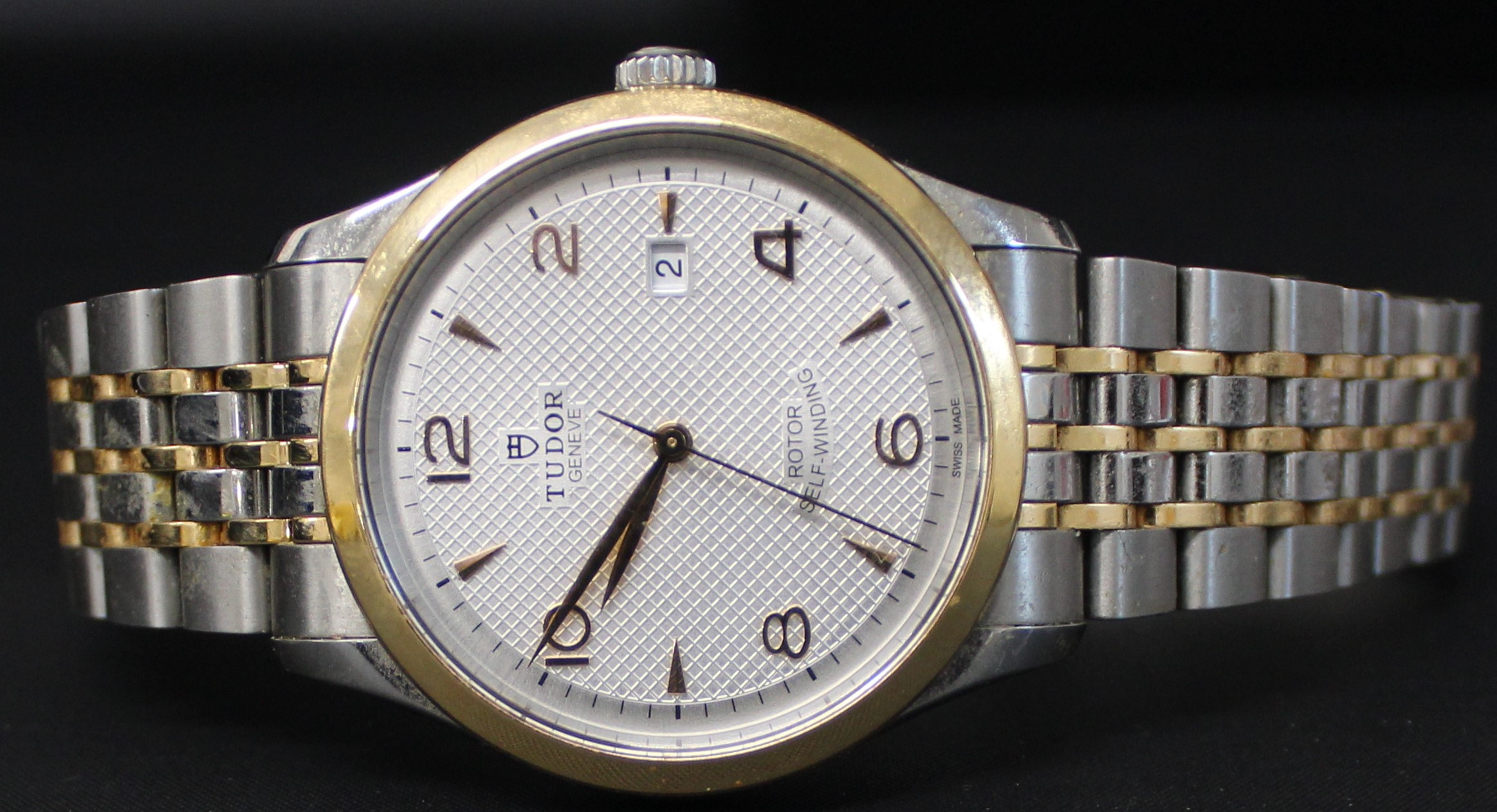 Gents Tudor 1926 Rotor self winding stainless steel wristwatch with silver dial, serial number - Image 4 of 4