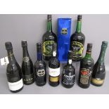 10 Bottles of alcohol - includes Cava, Pinot Noir Chardonnay, Port, Bristol Cream, Pale Cream, Cream