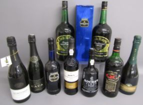 10 Bottles of alcohol - includes Cava, Pinot Noir Chardonnay, Port, Bristol Cream, Pale Cream, Cream