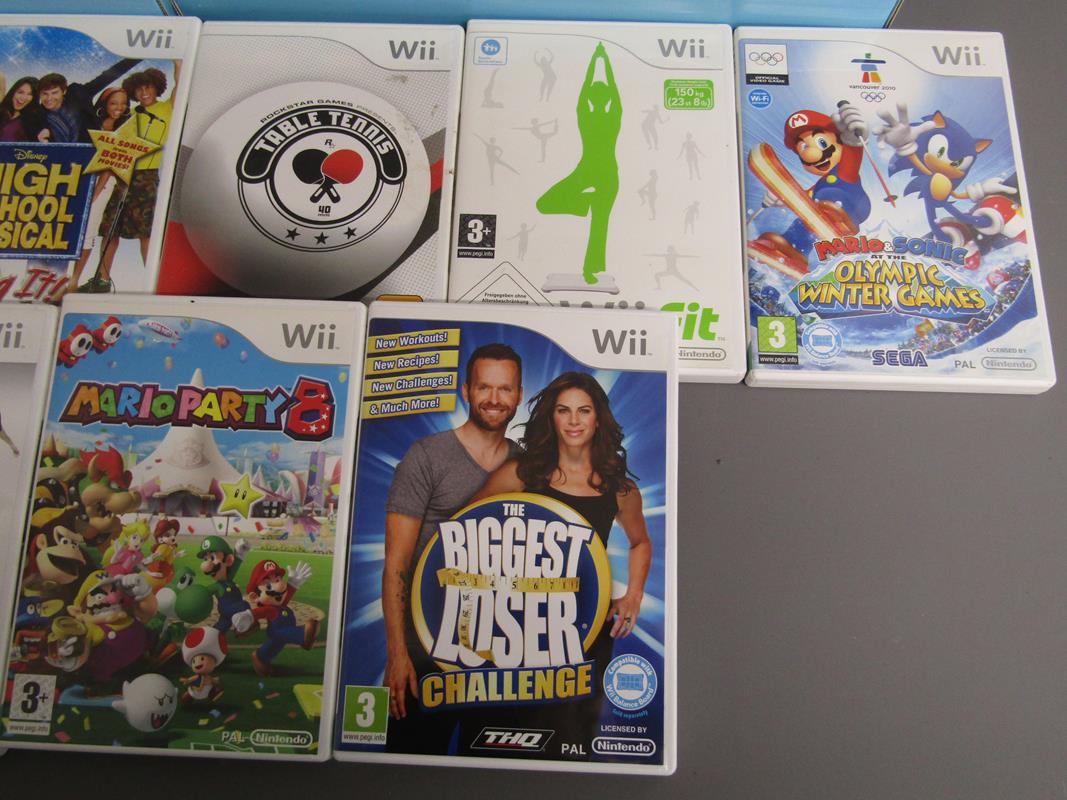 Nintendo WII consoles, WII fit board and games including Mario Party 8 (advised Cheerleader is - Image 4 of 4