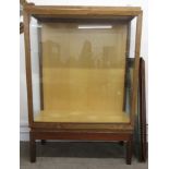 Museum display cabinet Ht 178cm W 121cm D 50cm (doors need to be re-attached)