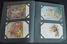 Album containing approx. 55 Margaret Tarrant postcards (and other prints) 11 postcards "The small